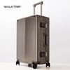 Xingzhi Lv Aluminum Suitcase with Universal Wheels - 20/24/26/28 inch Travel Trolley, Unisex Design