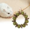 Jucărie naturală pentru hamster, lucrată manual, rezistentă la mestecat Îngrijire a dinților Iepure aromat cu miros de iarbă Cobai Chinchilla Jucărie pentru animale de companie