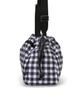 CITY DRAWSTRING BAG E/W /1084/Uptown Gingham/Black