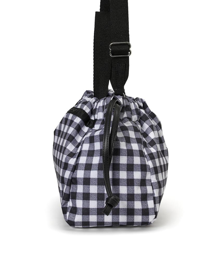 CITY DRAWSTRING BAG E/W /1084/Uptown Gingham/Black