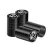 Car Wheel Tire Valve Caps Protection Cover Auto Accessories For Volkswagen VW Scirocco GOLF MK6 Polo Tiguan CC PASSAT GTI R Line CWU1