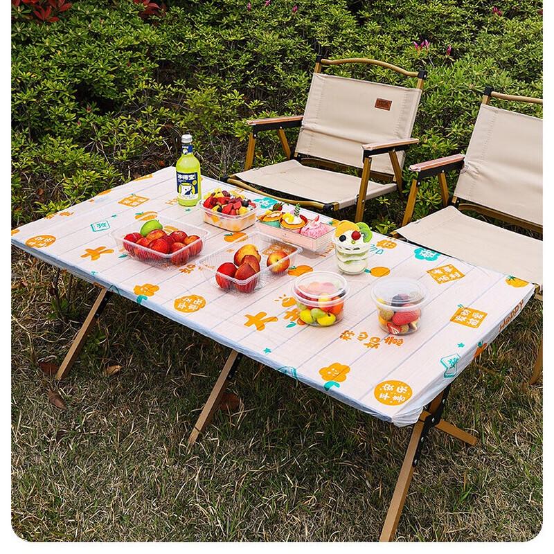 ZISIZ Cartoon Disposable Picnic Tablecloth with Drawstring (Large, 30-Pack)