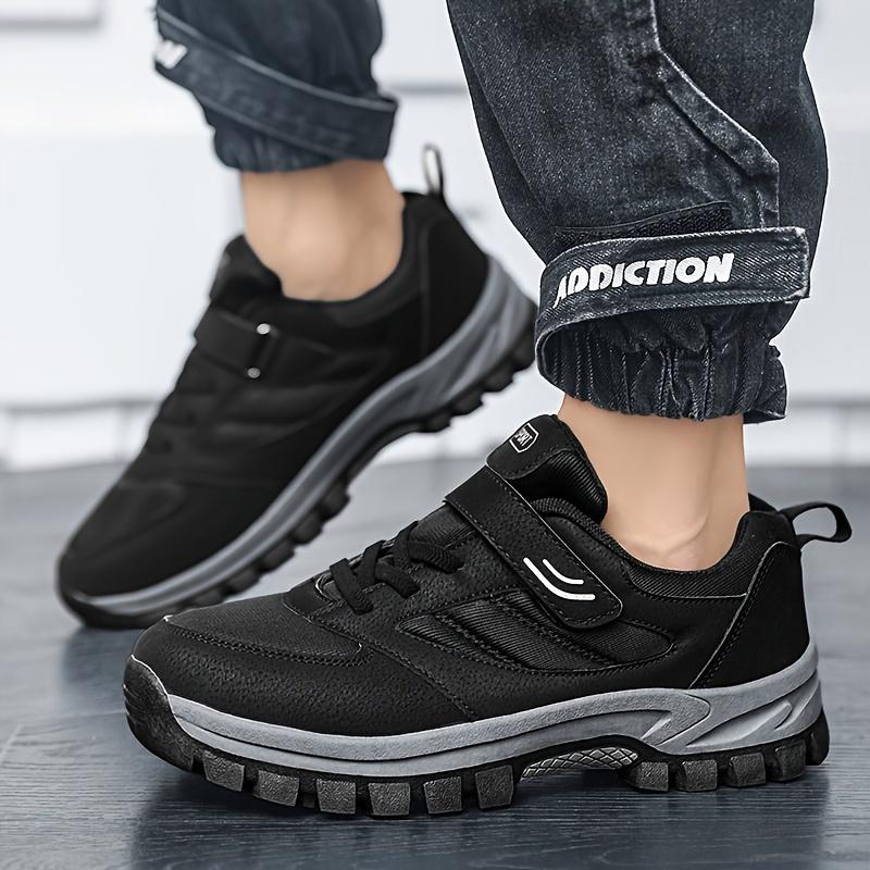Men's Breathable Casual Shoes, With Velcro, Comfortable And Soft Sports Shoes, Suitable For Outdoor Jogging
