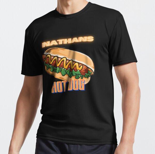 Nathans Hot Dog Active T-Shirt1 Funny Size Mode American T-shirt S