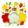 5x DAISY Glass Bottles Containers 150ml Decorative for Liqueur Gift Alcohol