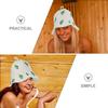 2Pcs Sauna Hat Felt Caps for Women Home Bathing Sauna Hats Comfortable Reusable Absorbent Thick Felt Showering Caps