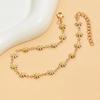 Trendy Chic Daisy Chain Anklet for Women Stylish Yellow Enamel Flower Design Chain Summer Vocation Jewelry Gifts