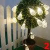 20led Battery Operation Led String Metal Drip String Lights Patio Wedding Party Christmas Light