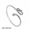 Retro Snake Shape Bracelets Simple Bracelets Personality Opening Bangles  Jewelry Gifts