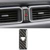 Simple Center Console Safety Warning Button Cover Decor Trim Carbon Fiber For Mazda CX-5 CX5 2017 2018 2019 2020