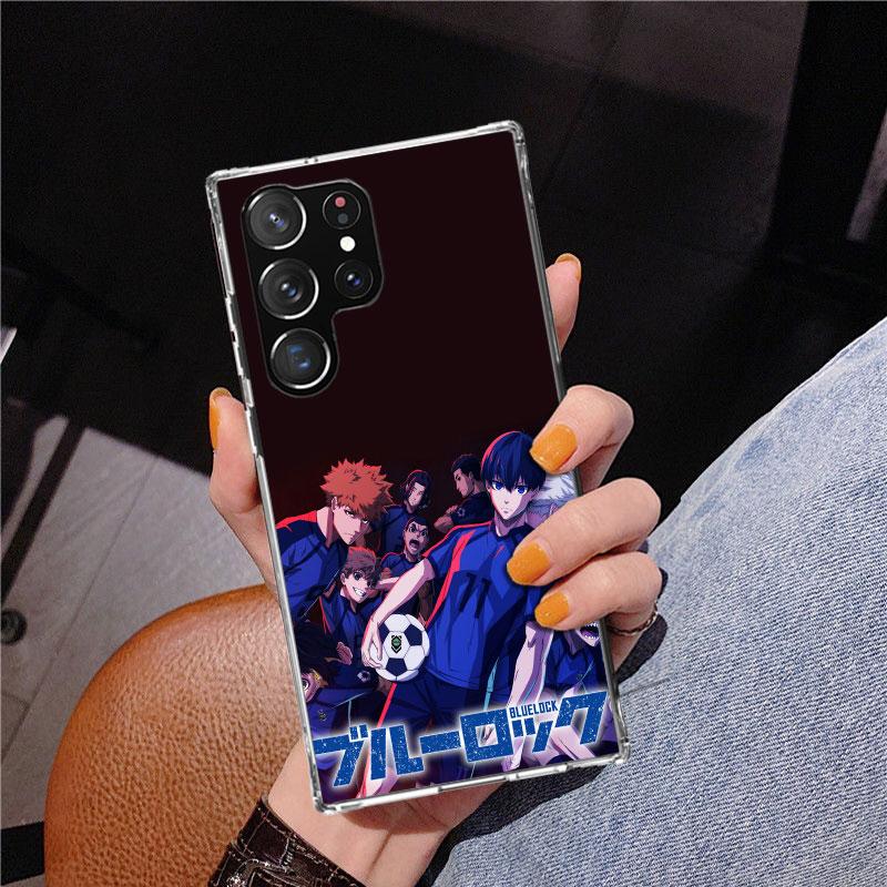 Hot Anime Blue Lock Phone Case For Samsung Galaxy S24 S25 Edge S26 Ultra S23 S22 S21 Plus S20 FE + Personalized Print Cover Gala
