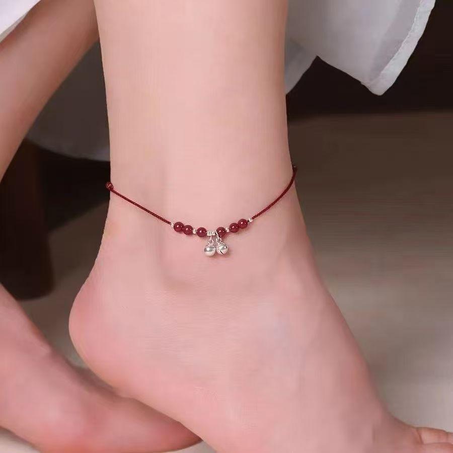 

PANJBJ 925 Silver Color Mosubi Zircon Anklet For Women Girl Simplicity Retro Exquisite Jewelry Birthday Gift Dropshipping