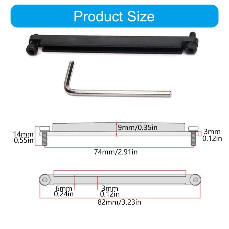Adjustable Guitar Bridge Saddles Tool Metal Risers Saddles Replacement Bridge Saddles Repair Tool Easy To Installation