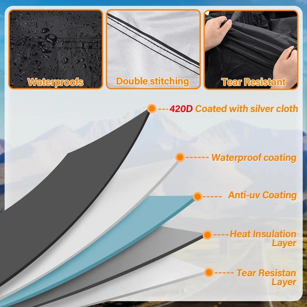 Universal 420D Motorcycle Waterproof Cover Outdoor Protection Motorbike Thick Oxford Rain Cover Sunshade Dustproof UV Protective