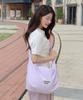 Masmarulez Nylon 2Way Shirring Hobo Bag_Lilac