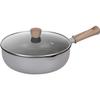 RB-2859 Elegant Cooking Pot/Table Pan, 26cm, Gray, Fluoropolymer Coating, PFOA-Free, Induction/Gas Cooking