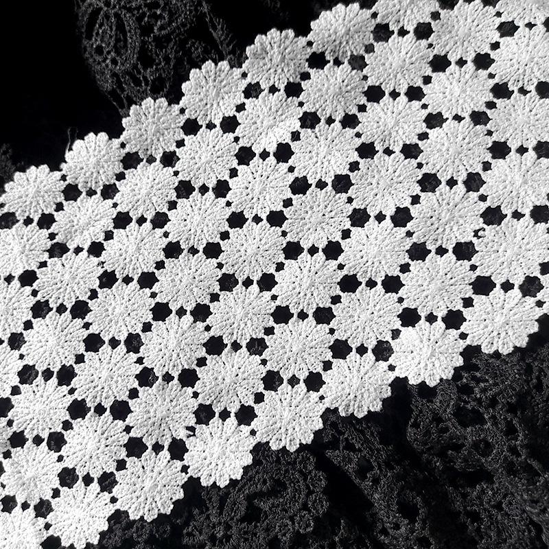 Water Soluble Lace Milk Silk Embroidery Barcode Three-Dimensional Hollow Embroidery Even Diy Lace Accessories Plum Blossom
