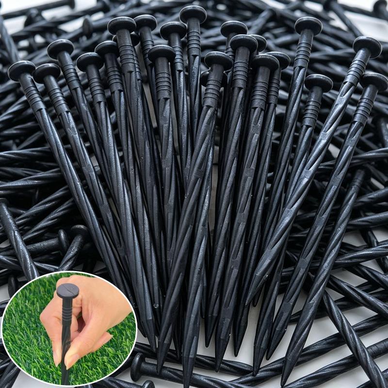 Plastic Edge Nail Landscape Anchor Fixed Nail Spiral Edge Pile Lawn Gardening Grass Stone Partition Nail Plant Anchoring Pegs