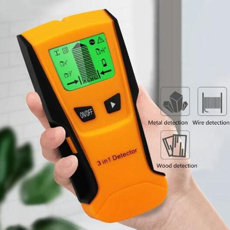 3-in-1 Wall Stud Finder Wood Studs Metal Detecion Detection of live cable Metal Depth Measurement Finder Wall Detector Scanner