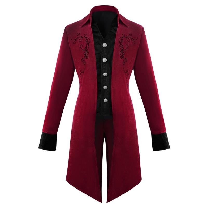 

Хэллоуинский мужской плащ в средневековом ретро-стиле, мужской длинный плащ, костюм для выступлений S