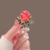 Chinese Style Peony Brooch High-end Women's Luxury Retro Pearl Flower Pin High-end Clothes Corsage Accessories