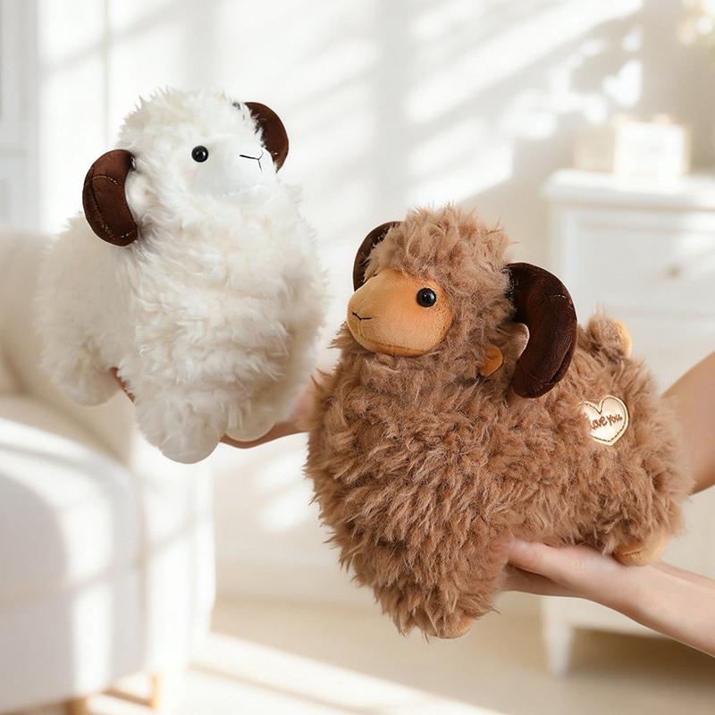 Kawaii Baumwollschaf Plüschtiere Weiche Alpakapuppen Stoffschaf Plüschtier Baby Spielzeug Geschenk Für Kind Heimdeko 23-45cm