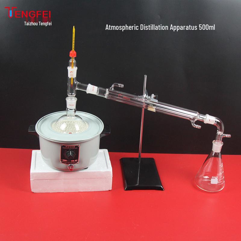 All-Glass Atmospheric Distillation Apparatus 250/500ml for Teaching and Experimentation