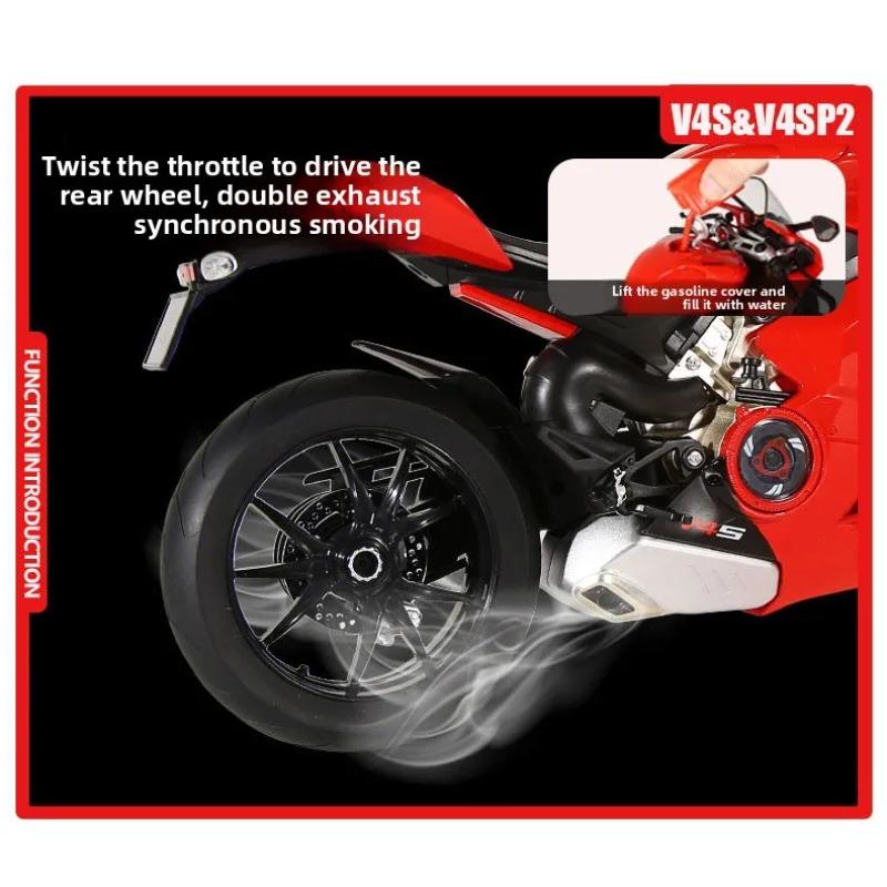 Spray 1/6 Ducati V4S V4SP2 Racing Motorcycle Model Diecast Alloy Motorbike Toy Boyfriend Gift Collection Miniature Voiture