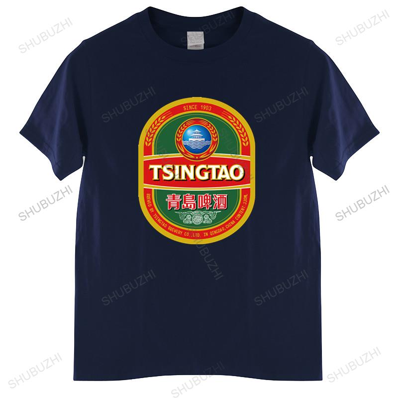 T-shirt in cotone da uomo Top estivi Uomo T-shirt t-shirt birra tsingtao t-shirt Donna T-shirt Uomo Marca T-shirt Taglia più grande