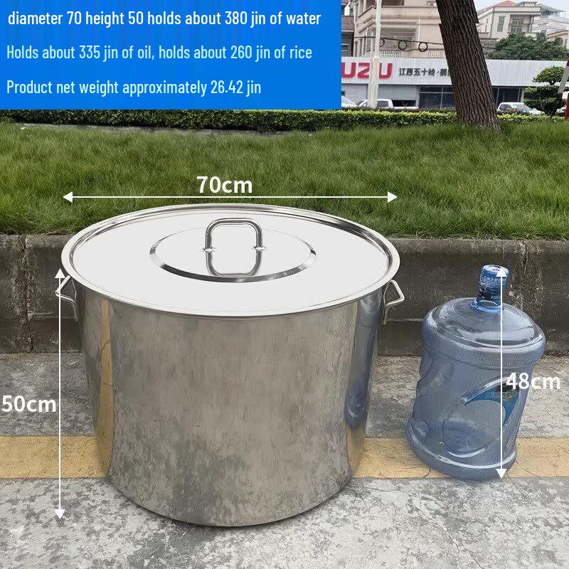 JPHZNB Commercial Stainless Steel Stock Pot with Lid