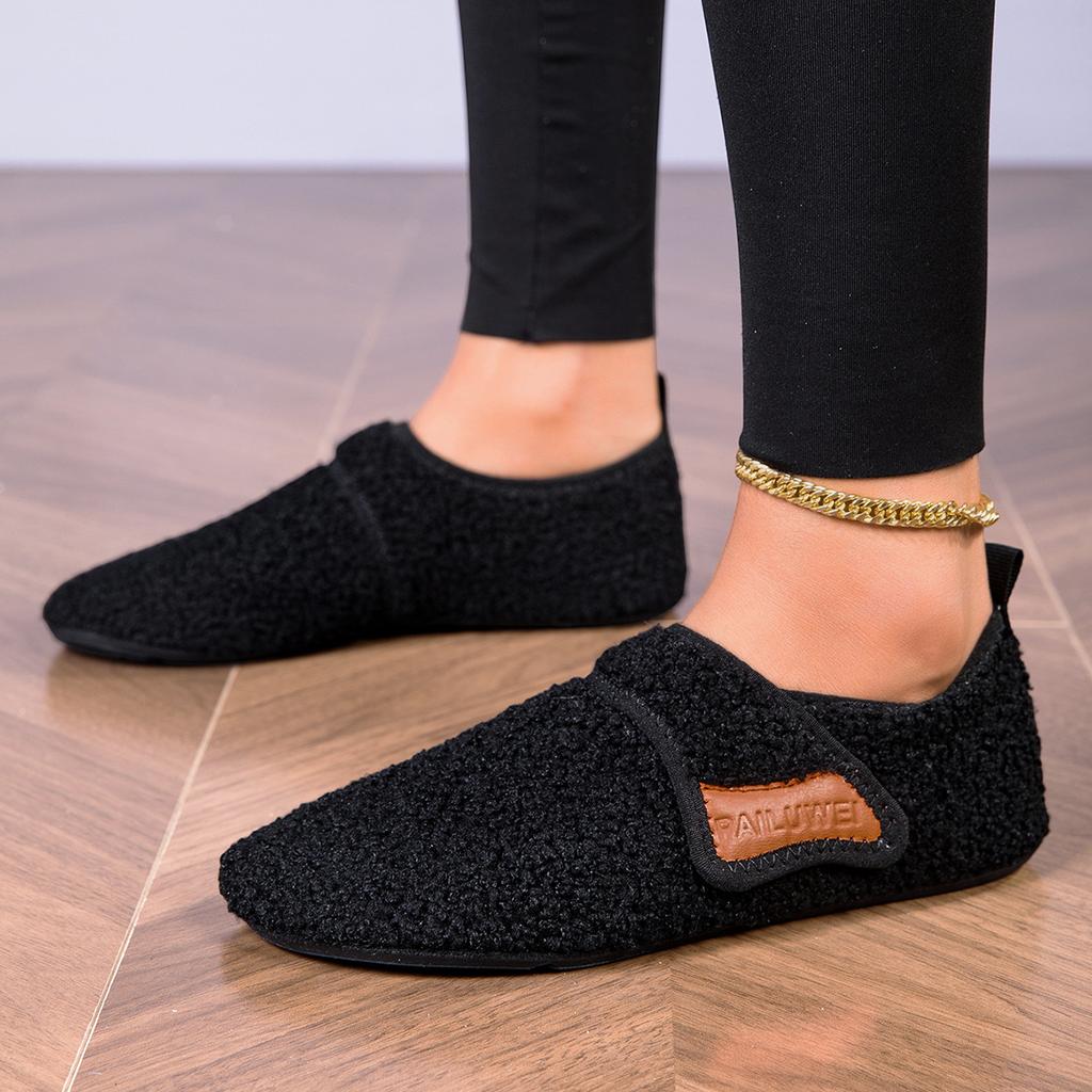 Winter Fitness Yoga Shoes Anti-slip Women Flats Household Casual Shoes Soft Elastic Soled Indoor Walking Shoes