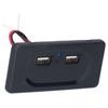 RV USB Charger High Speed Dual Port Intelligent Circuit Car Chargers Socket with Blue LED