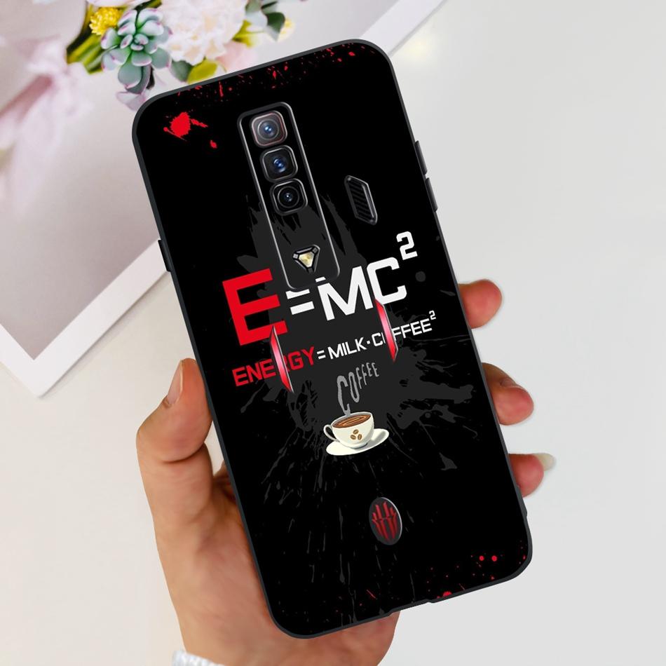 For ZTE Nubia Red Magic 7 7S Pro Case Zte nubia REDMAGIC 7S 7Pro Fashion Cool Pattern Black Silicon Soft Phone Cases