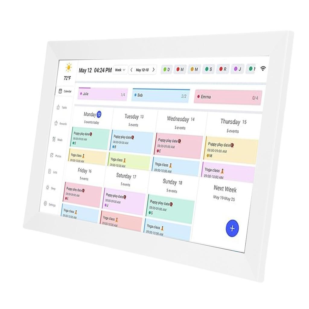 15,6 Zoll Wandplaner Digitaler Kalender Aufgabenplaner WiFi Intelligenter Touchscreen Interaktives Display Wand-Schreibtischhalterung APP