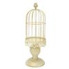 Klatka dla ptaków Świecznik Dekoracyjne Klatki dla ptaków Metalowy Świecznik Retro Shabby Świecznik do Domu D