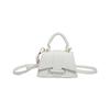 Trendy Minimalist Chic Small Square Bag Stylish Pu Shoulder Tote For Spring Fashion