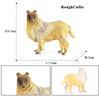 Oenux Dog Animals Model Husky German Shepherd Rottweiler Saint Bernard Action Figure Puppy Figurines PVC Collection Toy Kid Gift