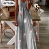 Fashion Summer Spring Sleeveless V-Neck Casual Dresses Unique Design