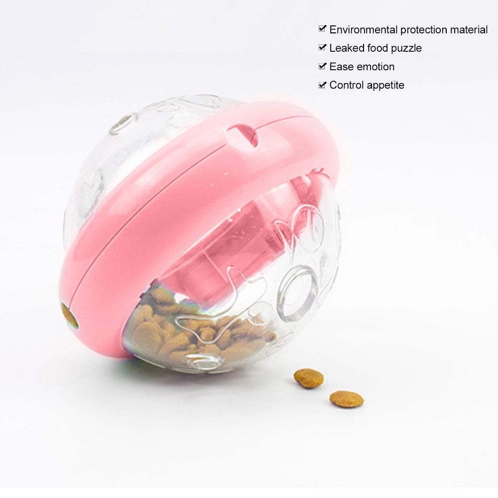 Flying Saucer Shaped Leakage Food Toy Bite Tough Interactive Chew Toy Brain Training