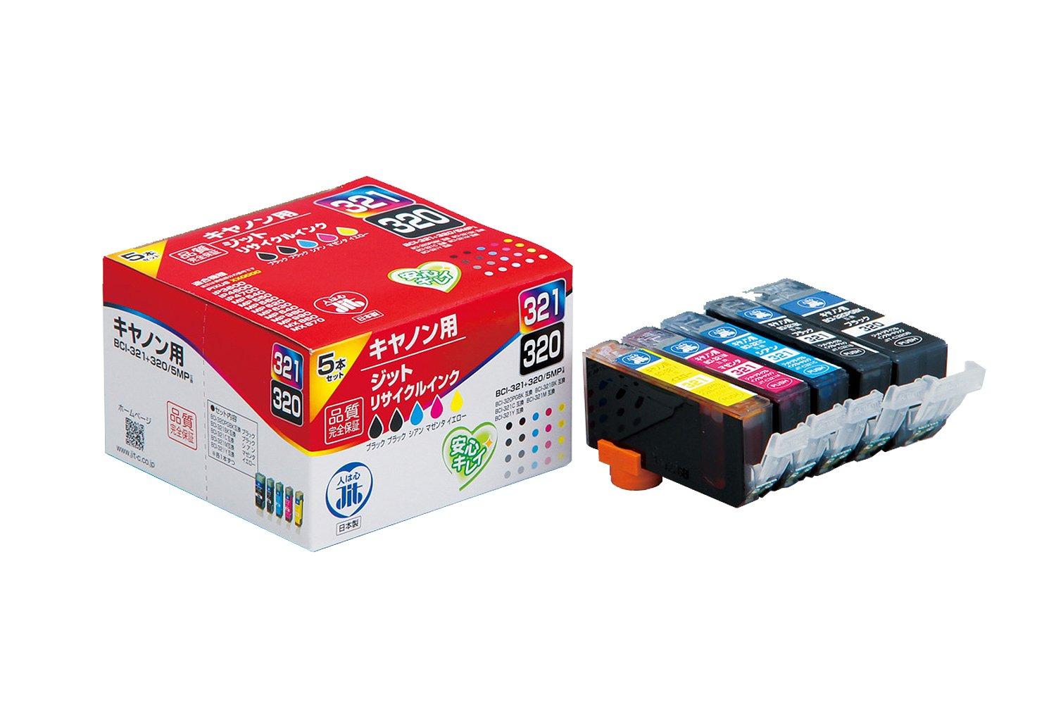

Remanufactured Ink Cartridges for Canon Set JIT-C3215P BCI-321+320/5MP 5-Color