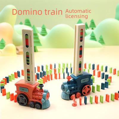 Douyin-Inspired Electric Musical Domino Toy Train