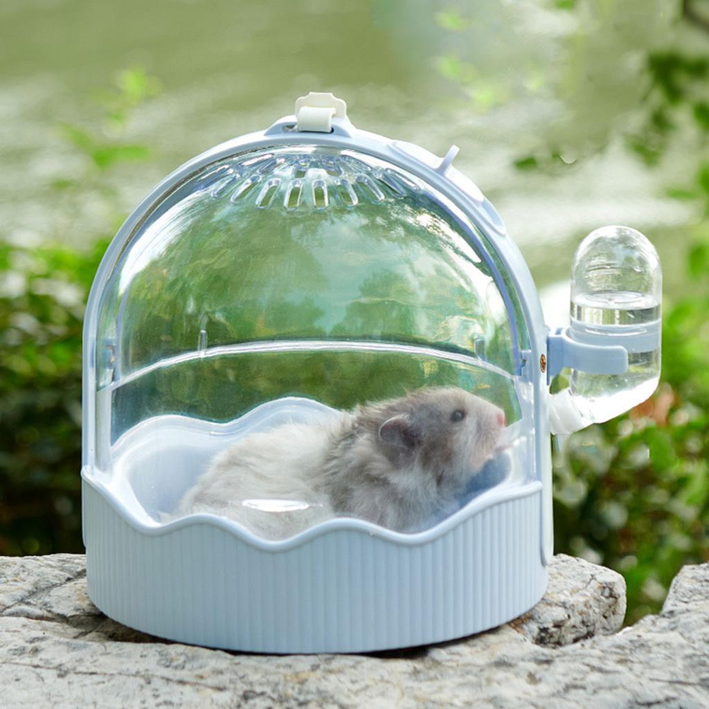 Přepravky pro domácí mazlíčky Klec Přenosná Klec pro křečka Cestovní klec pro domácí mazlíčky s 60ml lahví na vodu a větracími otvory