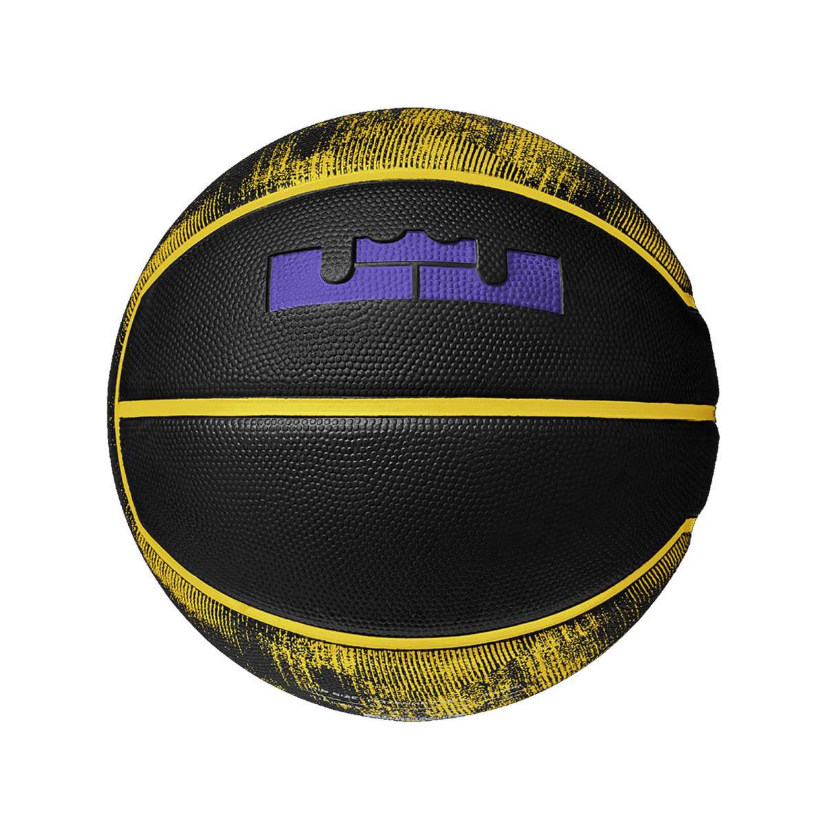 Nike Rubber Basketball Black Yellow Size 7 Ball Training BB0627-966