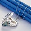925 Sterling Silver 16-30 Inch Exquisite Heart-shaped Pattern Pendant Necklace for Women's Wedding Fashion Jewelry Accessories