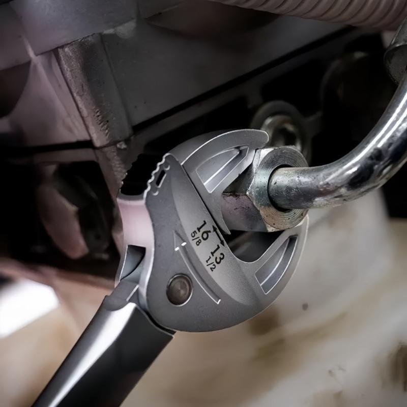 Practical Adjustable 360 Rotating Jaw Wrench Industrial Fastener Tool For Industrial Bolts And Mechanical Applications