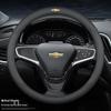 Genuine Leather Chevrolet Steering Wheel Cover for Cruze, Lanos, Sail, Malibu XL, Cavalier, Orlando, Equinox