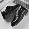 Fashion Outdoor Sneakers Mens Dress Shoes Retro Male Leather Business Male Baroque Shoes Casual Mens Oxford Work Footwear