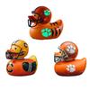 Rugby Football Duck Figurine Cartoon Duck Statue Animal Sculpture Home