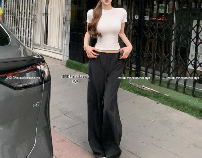 

Women s Ultra-Soft Tencel Cotton Linen Pants - Spring/Summer Elastic Drawstring Straight Casual Fit XL