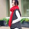 Wool Scarves Winter Neck Scarves Tassel Pure Color Shawl Simple Scarf  Outdoor